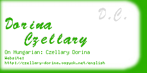 dorina czellary business card